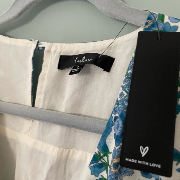 Lulu's Womens Flower Wrap Dress Size Small Morning at the Market - Picture 7 of 14